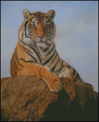 (image for) Bengal Tiger on a Rock